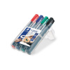 STAEDTLER Lumocolor 352 permanentný popisovač - 4 ks - rôzne farby - v obale