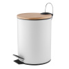 Odpadkový kôš 3L biely nerezový slim
