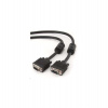 Gembird kábel VGA HD15 (M) na VGA HD15 (M) Premium, tienený, 2 x feritové jadrá, 15m,čierny (CC-PPVGA-15M-B)