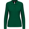 KARIBAN VINTAGE PIQUE K244 / Dámska polokošeľa s dlhým rukávom - kelly green XXXL