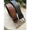 Opasok - Highlander Brown Belt - mužský produkt (Zagatto Leather Men's Belt so svorkovou skrinkou)