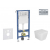 GEBERIT - Duofix Set předstěnové instalace, klozetu Arkas I a sedátka softclose, tlačítko Delta01, lesklý chrom SANI11CA1138B