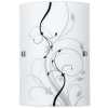 Rabalux Elina nástenná lampa 1x60 W biela-čierna-vzor 3691