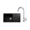 FRANKE SETG267O fragranitový drez 780x435mm BSG 611-78/39 Onyx+batéria FP 9000.031 Chróm FRA 114.0700.755