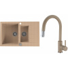 Set Alveus (dřez Cadit 70 Beige 55 + baterie Delos Beige 55) SETA25131