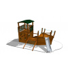 Playground System Detské ihrisko zostava so šmykľavkou z agátu - Archa