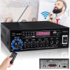 BLUETOOTH ZVUKOVÝ ZOSILŇOVAČ 5.0 FM HIFI AUX 50W+50W 600W