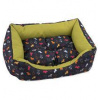 Sofa DOG FANTASY origami pes mix černo-zelené 75 cm - lehce rozpáraný