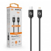ALIGATOR Dátový kábel POWER 3A, USB-C/lightning čierny DATKP33