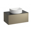 Laufen, Skříňka pod umyvadlo, s 1 zásuvkou, s výřezem uprostřed H4054110341701 Varianta: Titan & nero marquina