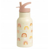A Little Lovely Company - nerezová fľaša na pitie, 350 ml - dúha