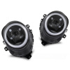 Mini Cooper F55/F56/F57 2014-2017 - predné svetlá TUBE ČIERNA LESKLÁ DRL