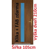 Soft Vchodové plastové dvere Sofia 105x210 cm - Akce!