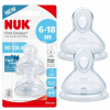 NUK silikónový CUMĽ First Choice+ na fľašu 2ks 6-18m. M