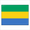 Magnetka vlajka Gabon