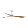 FARO Barcelona FARO 34361 - Stropný ventilátor OUTWOOD L hnedá/biela pr. 150 cm IP44 + DO FA34361 + záruka 3 roky zadarmo