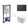 Swiss aqua technologies Cenově zvýhodněný závěsný WC set SAT do lehkých stěn / předstěnová montáž+ WC SAT Infinitio SIKOSSIN78