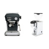 Ascaso Dream ONE, Anthracite + Rocket Espresso FAUSTINO 3.1, chrome