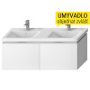 Jika H40J4274015001 CUBITO-N umývadlová skrinka 128x48x47cm,2 zásuvky, biela lesk H40J4274015001