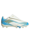 adidas Adidas F50 Childs Club Firm Ground Football Boots Cream/Blu/Gold C8 (25.5)