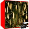 Novoročné osvetlenie sviečky 50cm 288 LED teplá biela