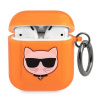 Karl Lagerfeld Choupette puzdro pre AirPods 1/2 - oranžové (Karl Lagerfeld Choupette puzdro pre AirPods 1/2 - oranžové)