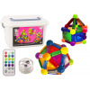 LEAN TOYS Magnetické bloky so svetlami v krabici po 154 kusoch