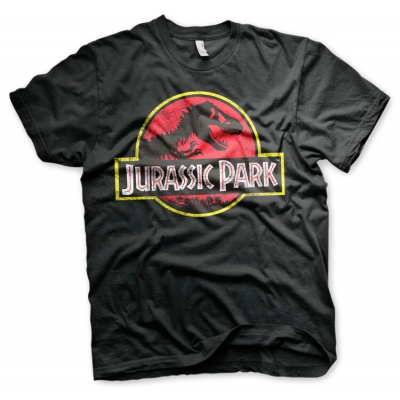 Tričko Jurassic Park - Distressed Logo