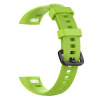BStrap Silicone Line remienok na Honor Band 4, green SHO001C03