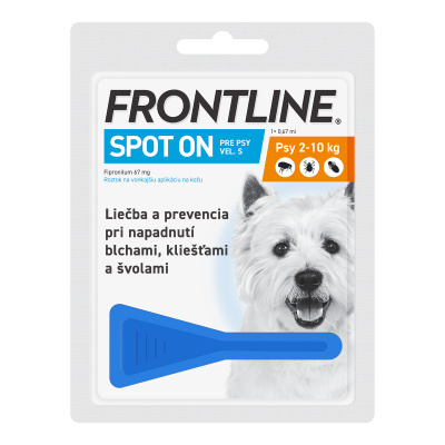 Frontline Spot-on dog S 2-10 kg 1 x 0,67 ml