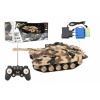 Teddies Tank RC plast 27cm 40MHz na baterie+dobíjecí pack se zvukem v krabici 37x17x19cm