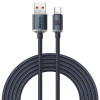 Baseus Crystal Shine Series USB-A/USB-C 100W 2m nabíjací/dátový kábel, čierny