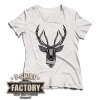 Dámske tričko Mandala Deer b&w