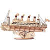 Robotime Drevené 3D puzzle Zaoceánsky parník 145 ks