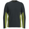 Pánske outdoorové tričko Smartwool M Merino Sport Long Sleeve Crew Charcoal heather-dark citron M