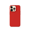 Epico Mag+ Silicone Case iPhone 15 Pro kompatibilný s MagSafe tmavo červené