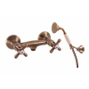 MORAVA RETRO - Sprchový set s batériou, stará mosadz (bronz) MK180.5/2SM, RAV Slezák