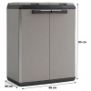 KIS SPLIT BASIC Skriňa na triedenie odpadu 68x39x85cm tmavo sivá