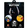 Reflexné nálepky Reflective Berlin Reflective Buttons - Pirates uni