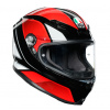 Prilba AGV K6 Hyphen Black Red White Veľkosť: XL (61-62 cm)