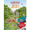 Jiri Models Zamatová samolepková knižka Zoo