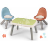 Set stôl KidTable Life Smoby šedozelený výška 45 cm s dvoma farebnými stoličkami s UV filtrom