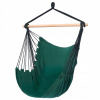 Závesné brazílske kreslo so stojanom – smaragdová farba, 130 × 100 cm, s ochranným obalom