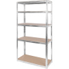 STREND PRO® Regál kovový RACKS RAT40 MS 90×40×180 cm, bezšroubový, 5 polic MDF, max. 175/875 kg 2212302