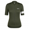 Rapha Core Dámsky cyklistický dres DARK GREEN/ WHITE Veľkosť: M
