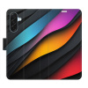 Flip pouzdro iSaprio - Samsung Galaxy A17 / A17 5G - Color Waves s kapsičkami na karty (Flipové knížkové pouzdro, obal, kryt iSaprio s přihrádkami na karty a motivem)