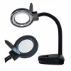 Lampa s lupou Yihua 239 90 mm zväčšenie 3D-10D stolová modelárstvo 10-12 W