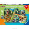 Puzzle pre deti 3x49 Scooby Doo Ravensburger