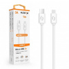 ALIGATOR Dátový kábel POWER 3A, USB-C/microUSB biely DATKP42