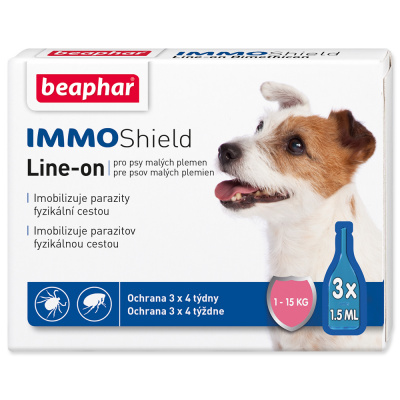 Beaphar Line-on immo shield pes S 3 x 1,5 ml